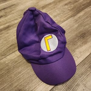 Waluigi mario Nintendo hat cosplay costume halloween videogames adult size geek